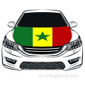 De Republiek Senegal Hood vlag 3.3X5FT Auto De Republiek Senegal Hood Cover Flag